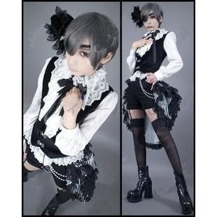 コスプレ衣装 黒執事 シエル ファントムハイヴ サーカス 豪華セット cosplay コスチューム ab001w1w1w5