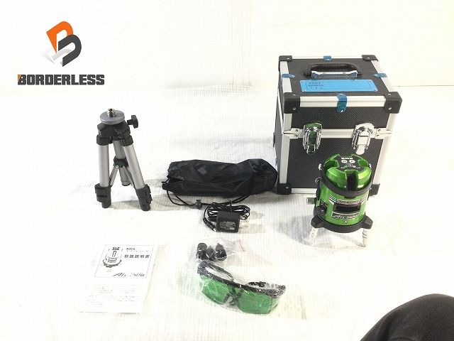 ムラテックKDS 高輝度グリーンレーザー墨出器 スーパーレイ ATL-25RG 本体＋三脚＋ケース付 グリーンレーザー墨出し器 103995