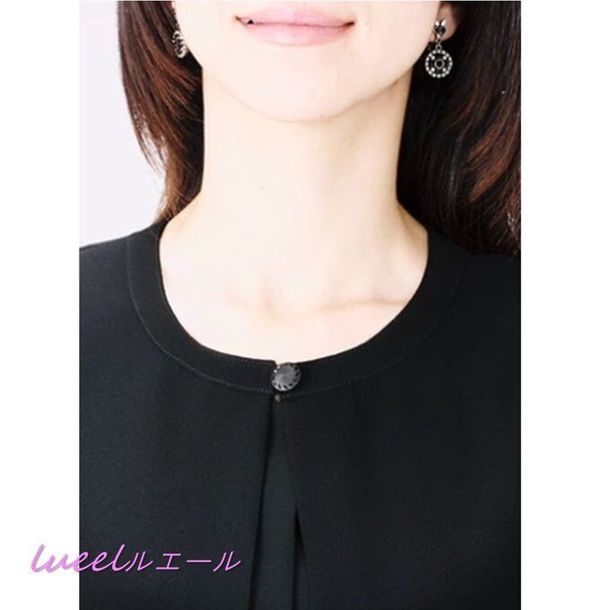 ファイナルセール開催中！ 夏用 喪服 礼服 オーバーヨーク ブラウスブラックフォーマル 日本製 8770