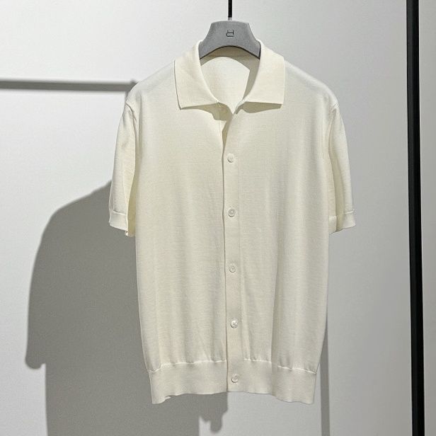 Loro Piana ロロピアーナホワイト 半袖ニット ホワイトL ・数量限定・在庫限り【送料無料】Loro Piana