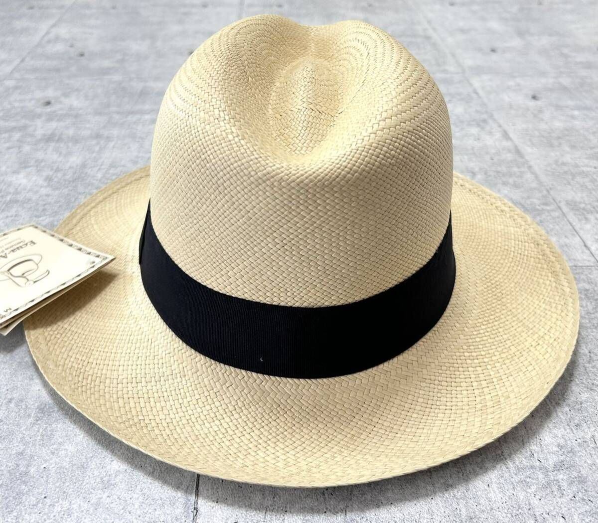 美品エクアドル製Ecua Andino Hats エクアアンディーノ 麦わら帽子 新品 Ecua-Andino 中折れ ハット ハンドメイド エクアアンディー
