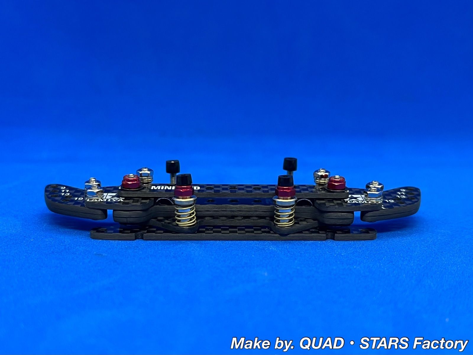 ミニ四駆・MSシャーシ用】2軸ATピボットバンパー＋1.5mm段下げ／3mm