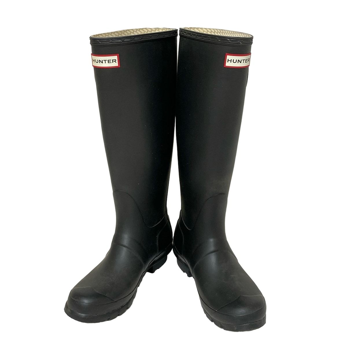 HUNTER ハンター レインブーツ UK4 レディース - 黒