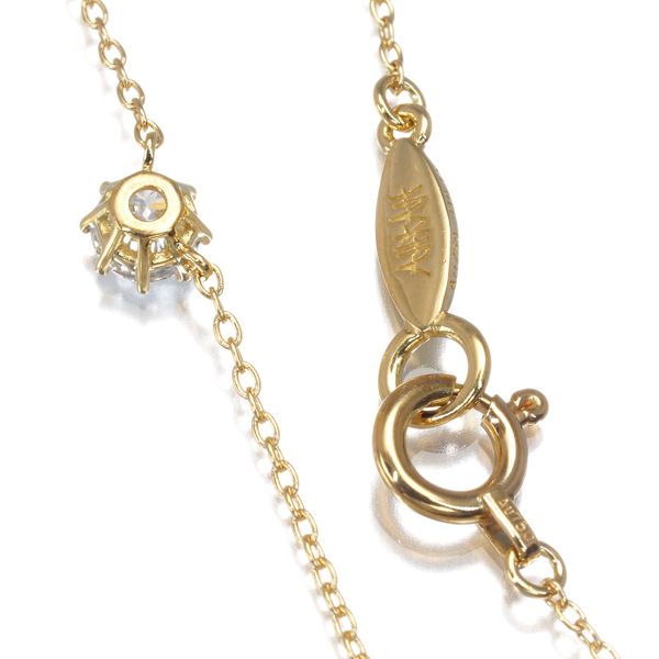 アーカー ネックレス ダイヤ ダイヤモンド 0.15ct ソルティアラウンド  