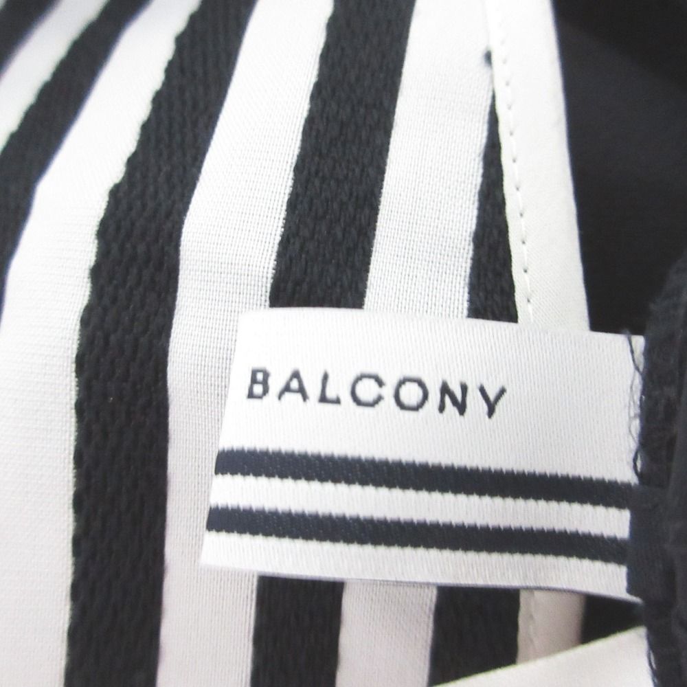 【美品】BORDERS AT BALCONY白 チュニック 38 BORDERS at BALCONY ペプラム チュニック 38 フリル - トップス
