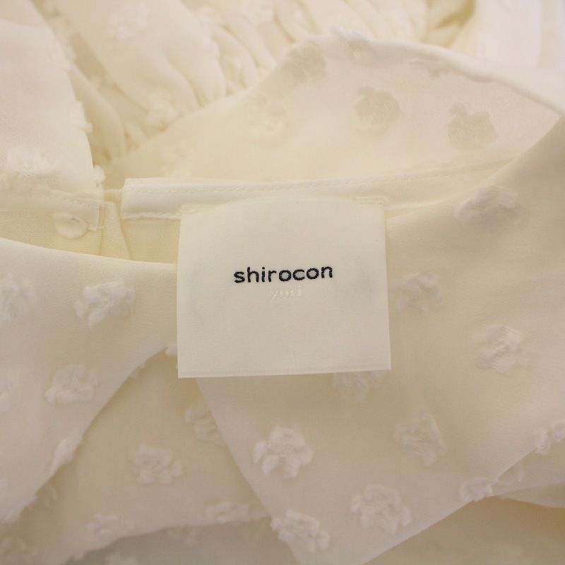 匿名配送　Yori Shirocon フローラドットブラウス　38 shirocon】フローラドットブラウス | all item| yori