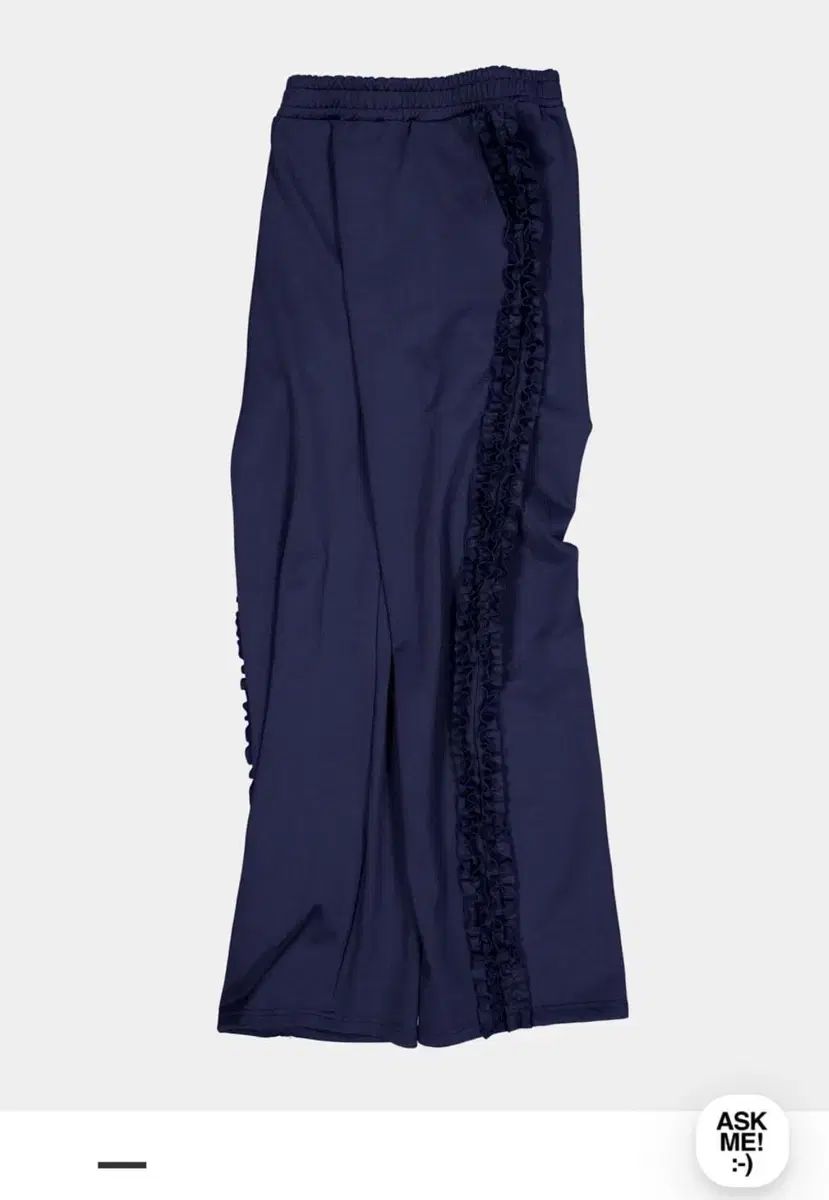 Saenginstudios フリル トラック パンツ ネイビー