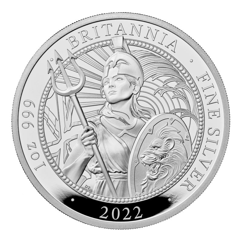 [保証書・カプセル付き] 2022年 (新品) イギリス「ブリタニア」純銀 1オンス プルーフ 銀貨