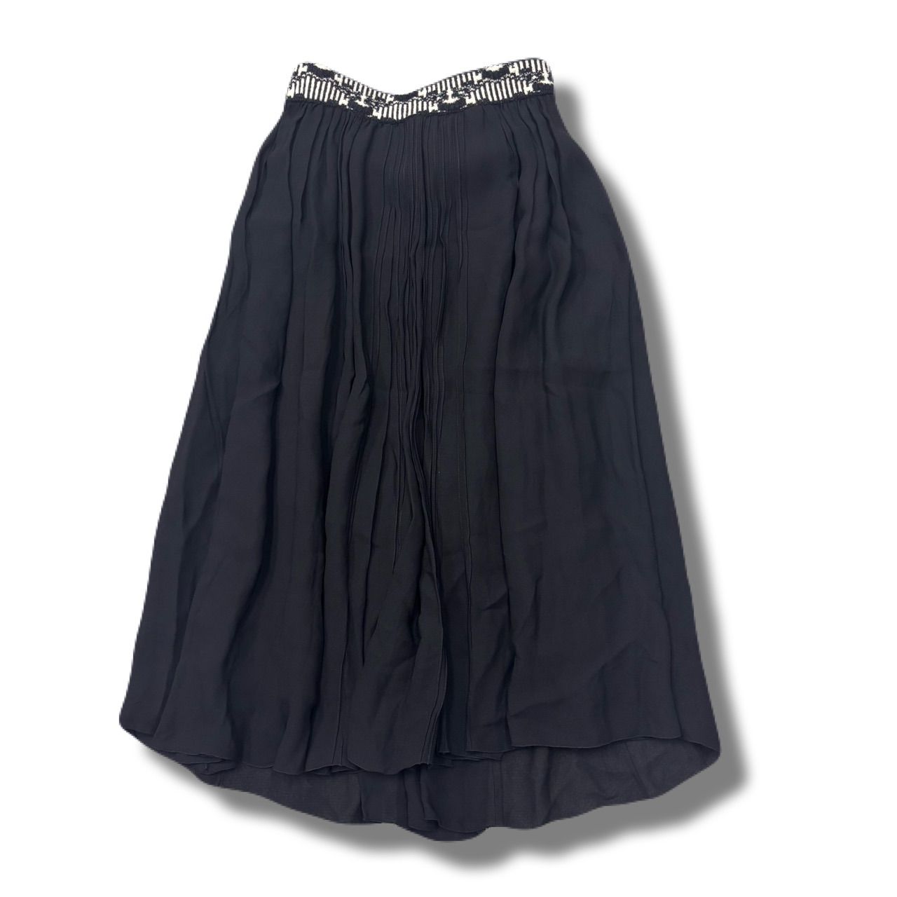 PRADA プラダ ウエストデザインスカート 36S P125T