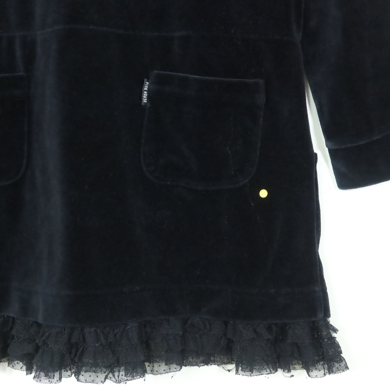 ピンクハウス☆ドット付きチュールレース♪ベロアのチュニック  