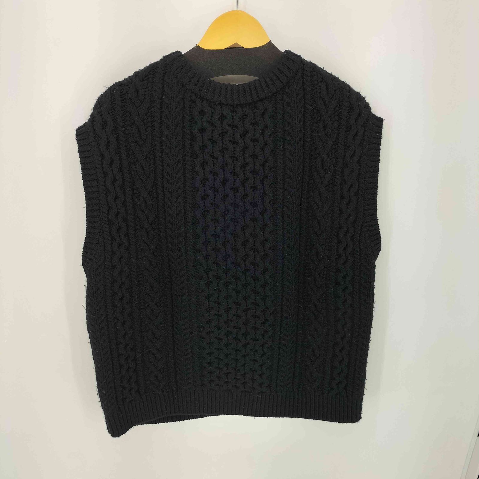 オーラリー AURALEE FRENCH MERINO ARAN KNIT VEST メンズ JPN:1 オーラリー AURALEE FRENCH MERINO ARAN KNIT VEST メンズ JPN:1