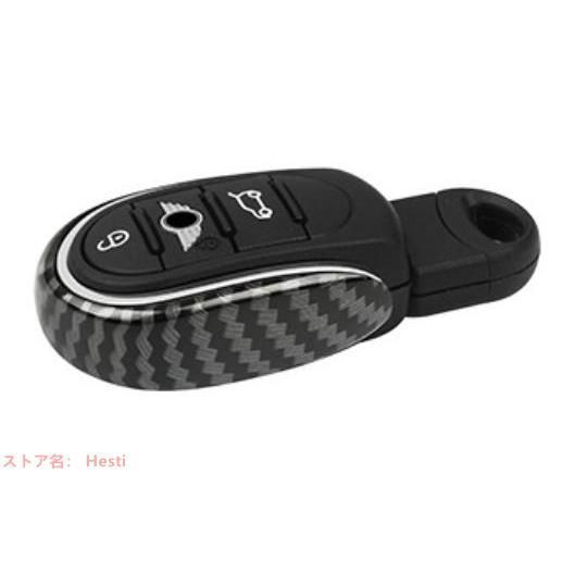 高品質 MINIミニクーパー F系専用　金属製　F54　F55　F56　F57　F60　カーボン紋理キーケース　1個　