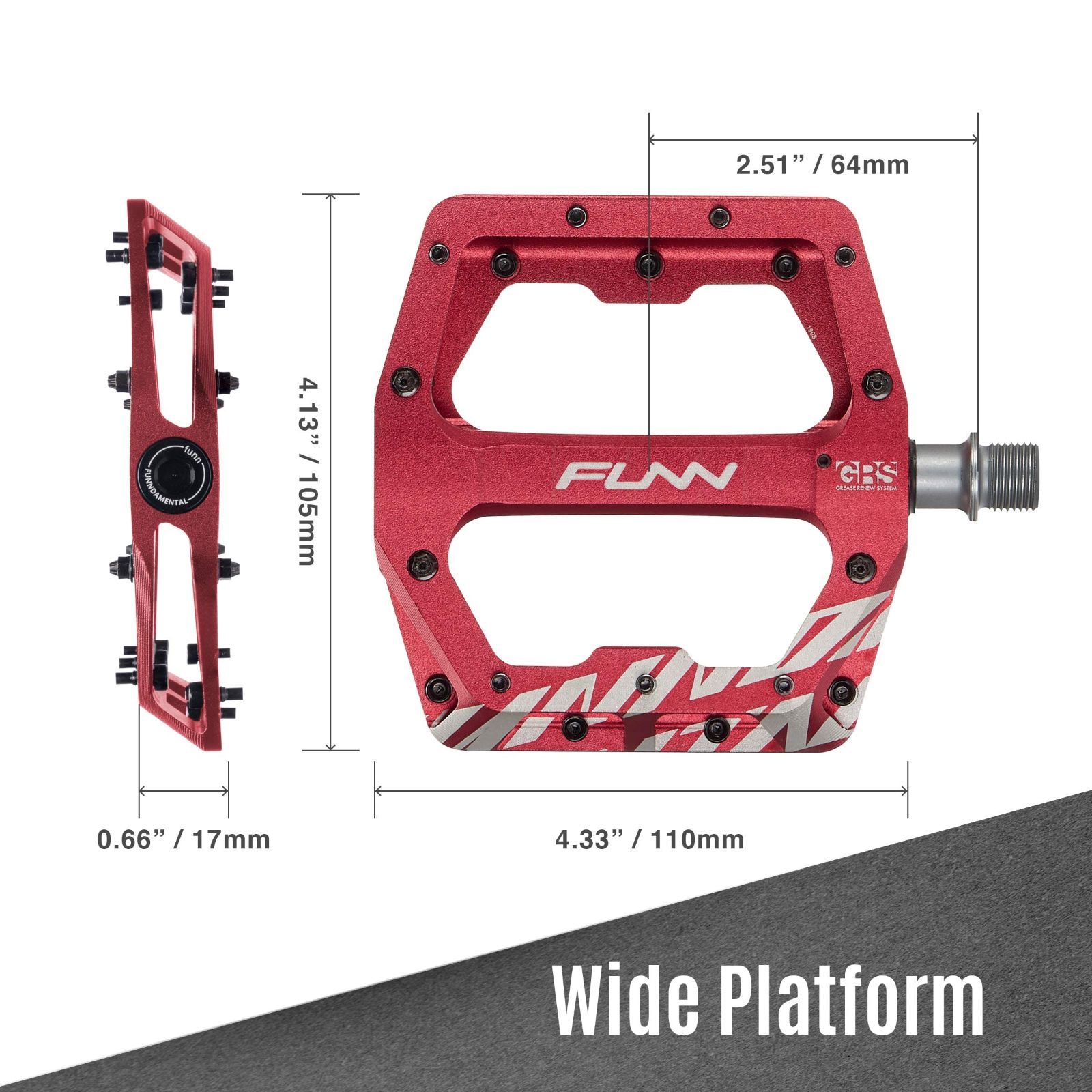- - - ペダル 9 16鋼車軸 ペダル 自転車 自転車 自転車 に適用 グラベル BMX クロスバイク ロードバイク マウンテンバイク フラットペダル 軽量大面積 MTB Funndamental ファンダメンタル Funn BRIGHTFACE_UK