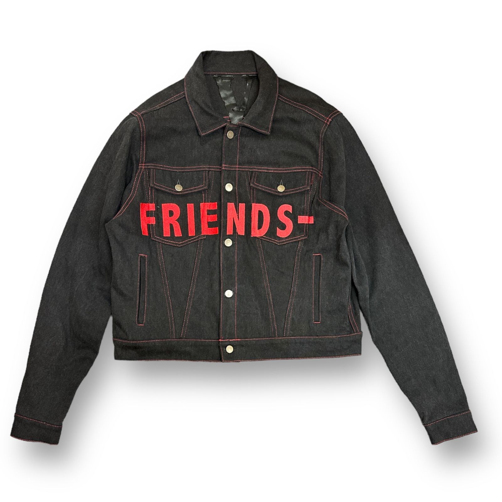 国内正規 Vlone Friends Denim Jacket フレンズデニムジャケット 刺繍