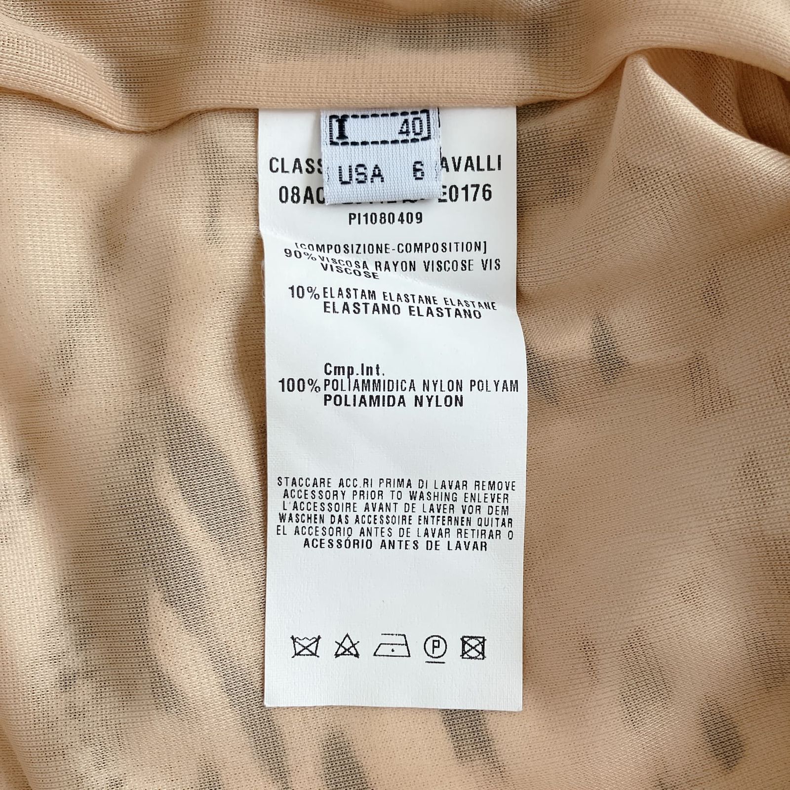 『CLASS roberto cavalli』(40) ワンピース CLASS Roberto cavalli クラス ロベルトカヴァリ シルク