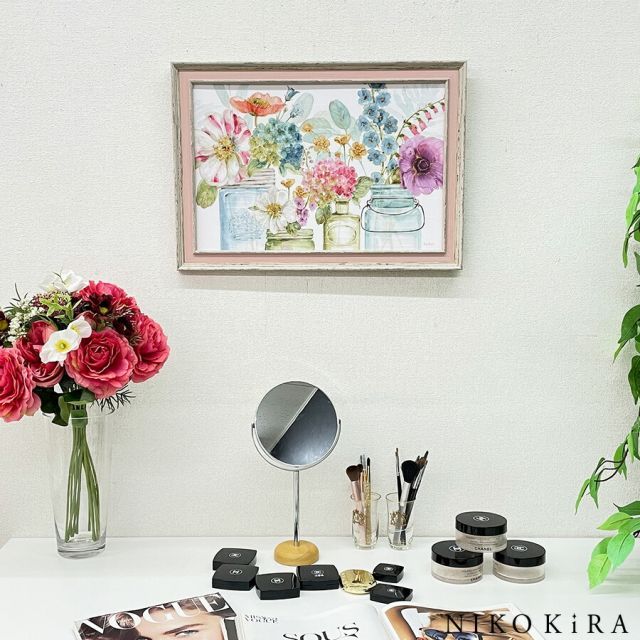 おしゃれ アート モダン 絵画 開運 額入り 玄関 トイレ かわいい 絵 花