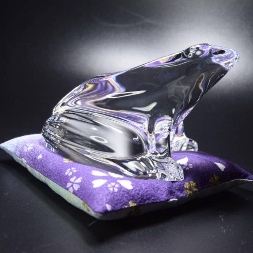 超美品】 バカラ Baccarat カエル 置物 ペーパーウェイト #13 - メルカリ