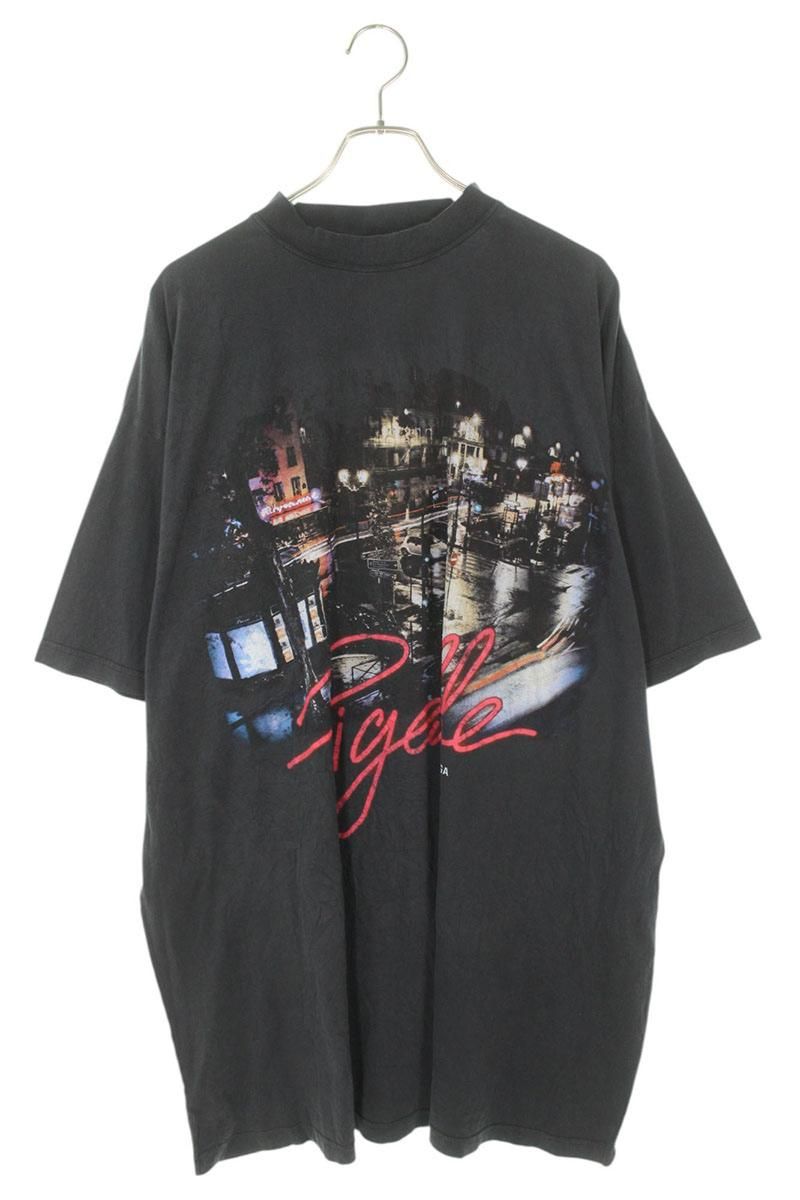 バレンシアガ 24AW 787349 TRV01 ピガールプリントオーバーサイズT