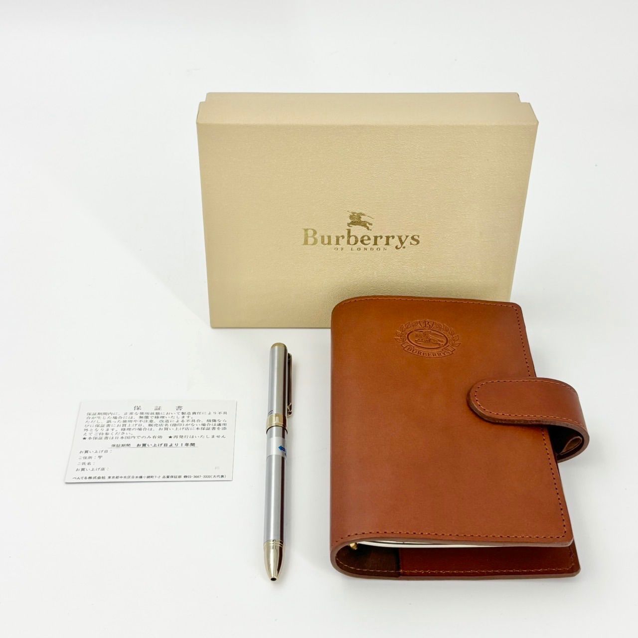 BURBERRY 手帳 ミニシステム手帳 20周年品 き 1257