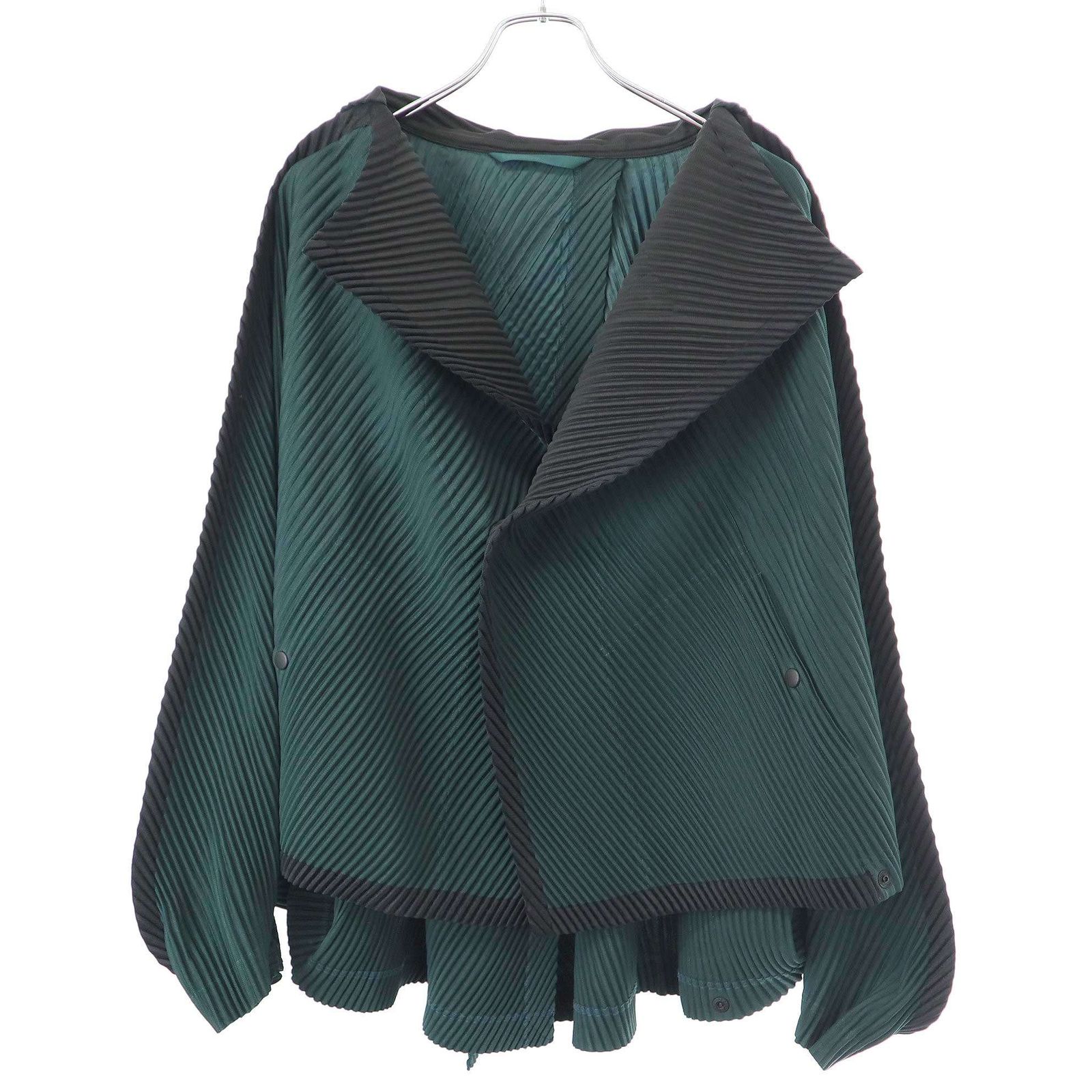 HOMME PLISSE ISSEY MIYAKE オム プリッセ イッセイ ミヤケ 23AW MONTHLY COLOR JULY FRAMEWORK プリーツフレームワークジャケット HP33JL375 グリーン 3