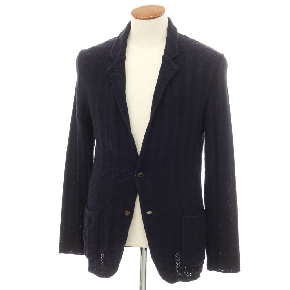 <美品>LARDINI ネイビー コットン ジャケット サイズM 楽天市場】ラルディーニ / LARDINI / ニット ジャケット / 細身