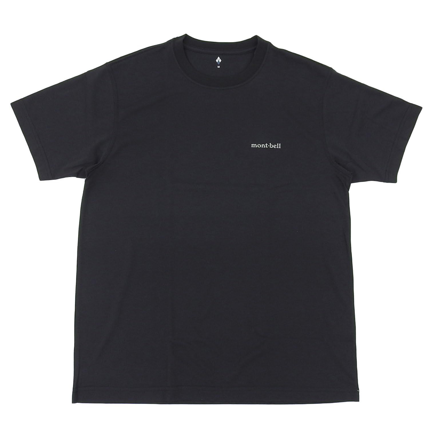 モンベル Tシャツ メンズ 半袖 ウィックロン UVカット 1114686 ブラック BK |XL ブラック BK XL