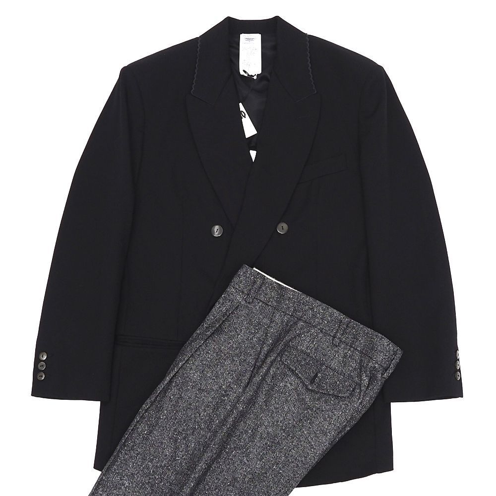 ♥品 MAGLIANO A LATIN LOVER SUIT セットアップ サイズ S ブラック|チャコール 定価225500円 ジャケット パンツ スーツ マリアーノ メンズ 1RS|I06226|KCT01|