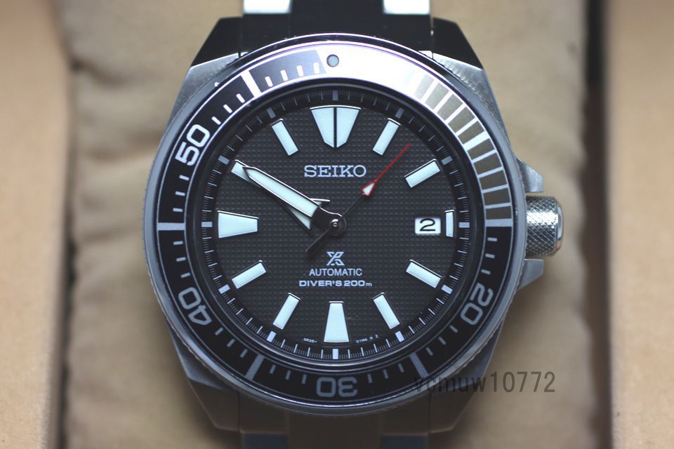 【希少】セイコー　プロスペックス　サムライ　4R35-01V0 希少美中古□SEIKO プロスペックス ダイバー ブラックサムライ