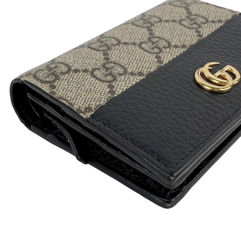 ◇SALE◇ □中古□ グッチ GGマーモント 二つ折り コンパクト 財布  
