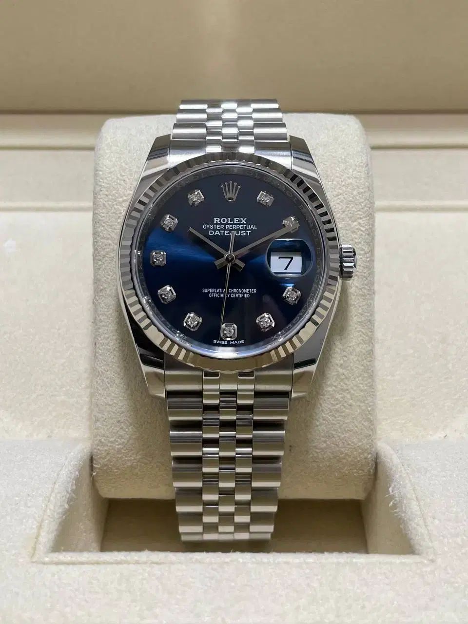 中古 ロレックス ROLEX デイトジャスト 36 116234 D番(2005年頃製造) ブラック メンズ 腕時計 ロレックス ROLEX デイトジャスト36 116234 ブラック WG&frasl;SS ユニ