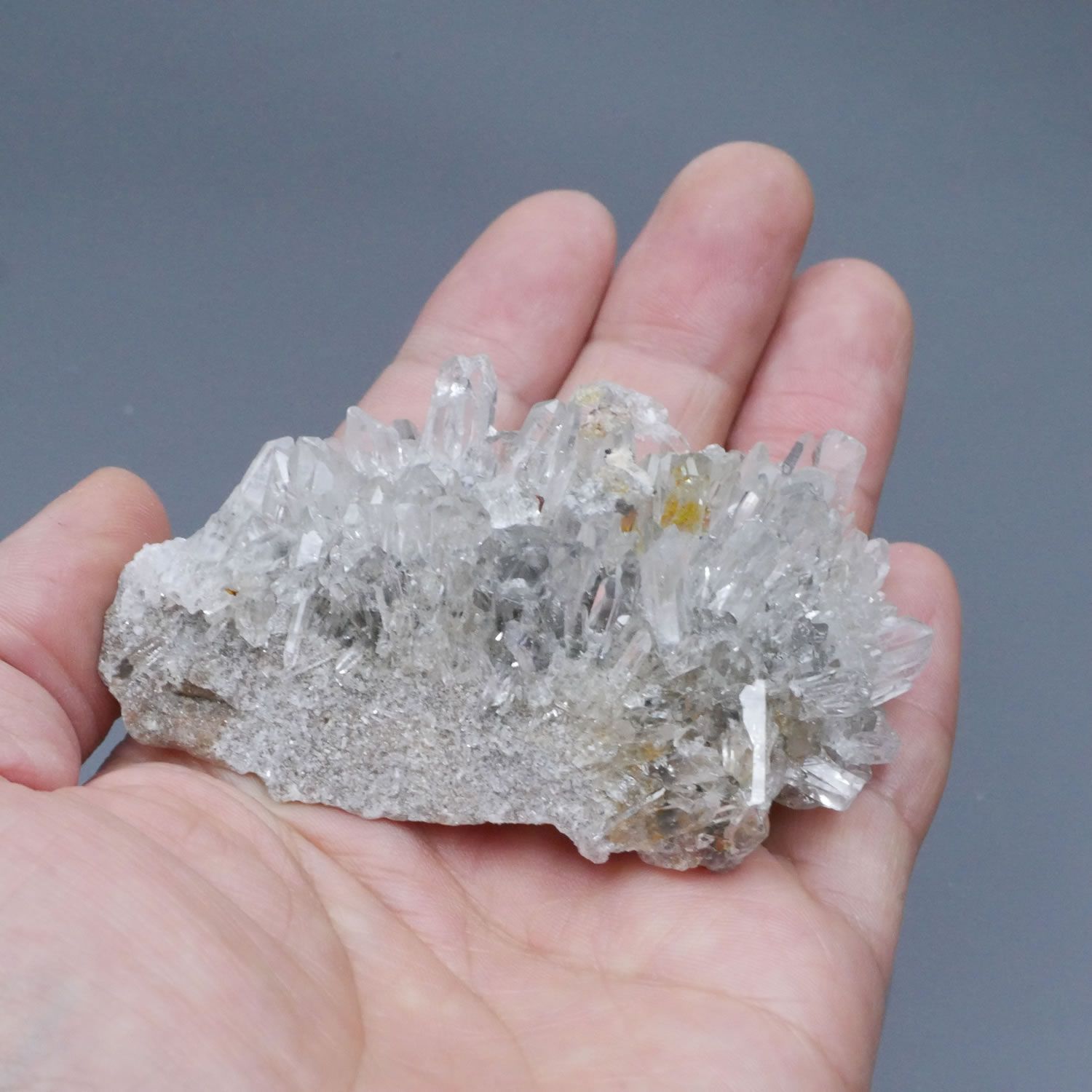 四川省産 菊花水晶 クラスター 1点物 約85g 天然石・置き物 空間 浄化