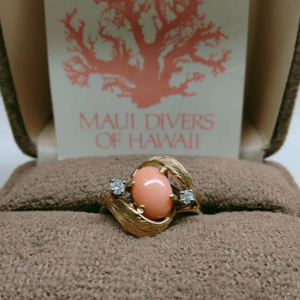 MAUI DIVERS JEWELRY 6mm 約14号 ハワイアンジュエリー人差し指に使用