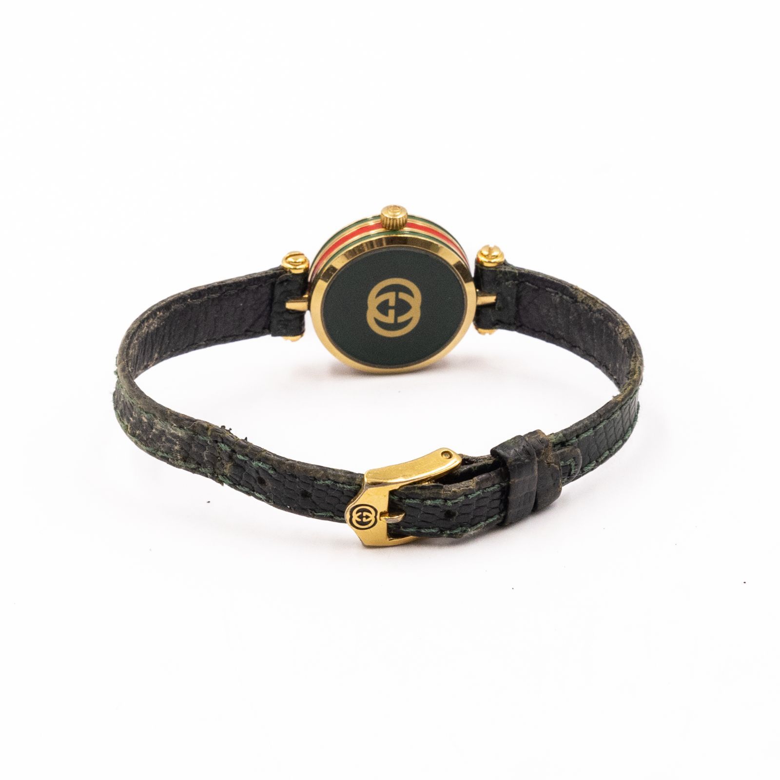 GUCCI グッチ シェリーライン 2000L グリーン レディース 腕時計