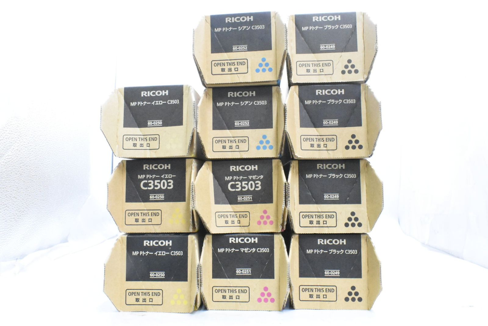 リコー 純正 トナー C3503 4色11本 シアン マゼンタ イエロー ブラック RICOH ITDGQJN02RJD-D-N175-byebye
