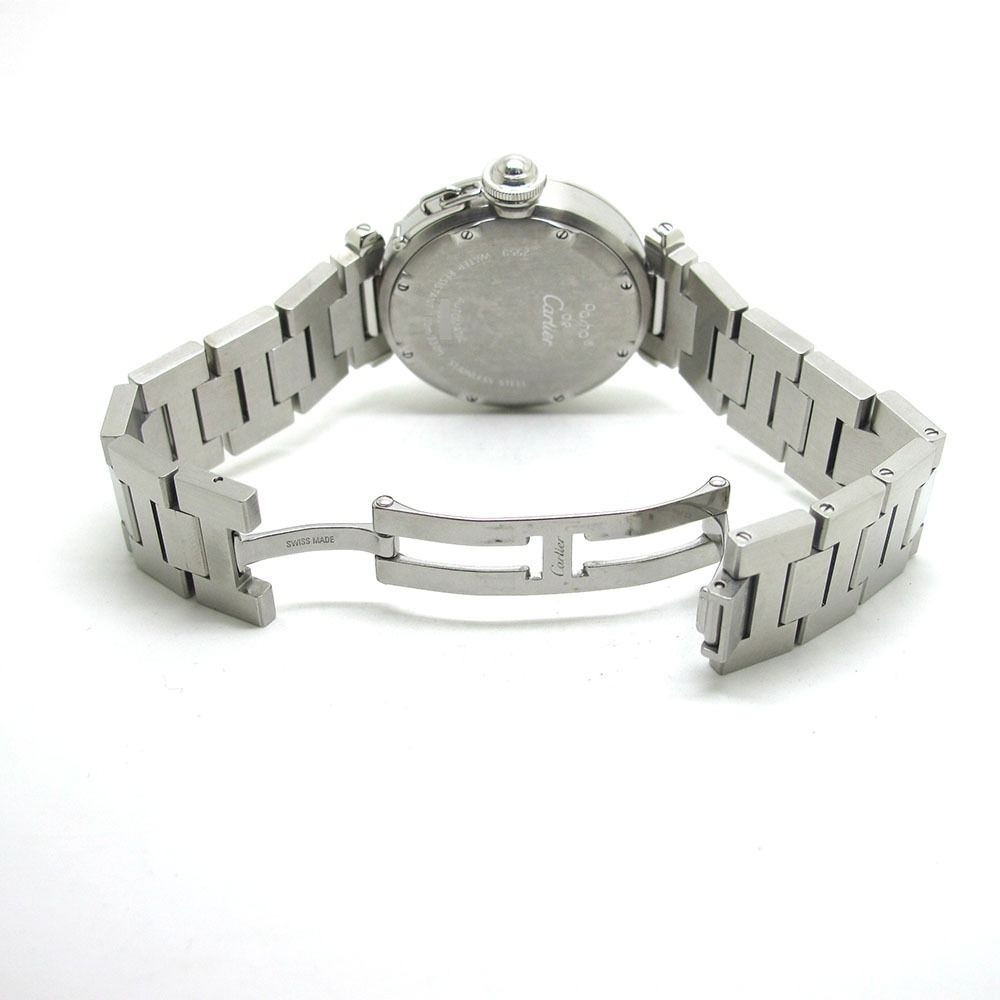 Cartier カルティエ 腕時計 パシャC メリディアン ビッグデイト W31049M7 黒文字盤 自動巻き Pasha