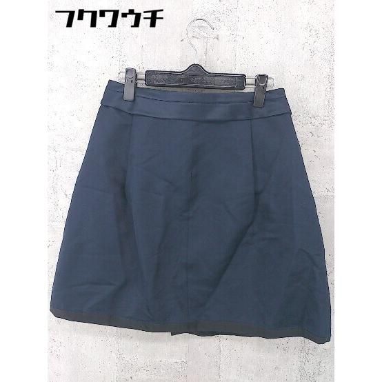 ◇ Drawer ドゥロワー ミニ フレア スカート サイズ38 ネイビー