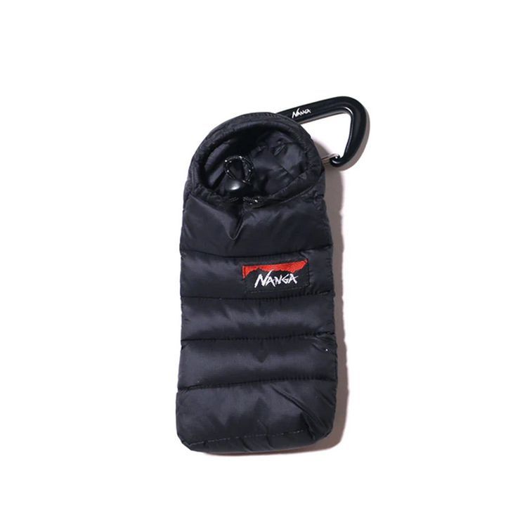 ナンガ ミニスリーピングバッグフォンケース ブラック W8.5&times;H17cm #N1SC2291-BLACK MINI SLEEPING BAG PHONE CASE NANGA 新品 未使用