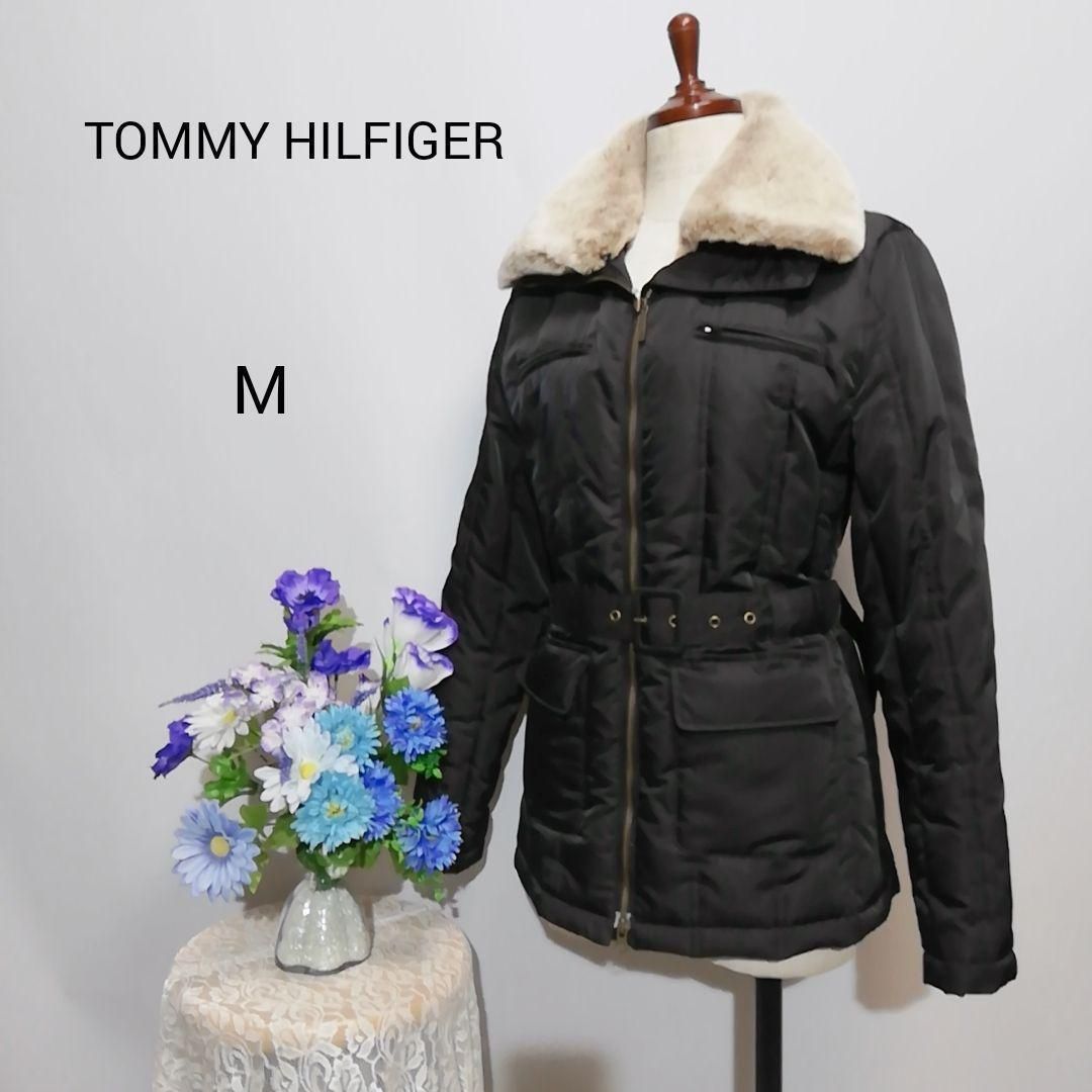 トミーヒルフィガー 上 ダウンジャケット Мサイズ 黒色