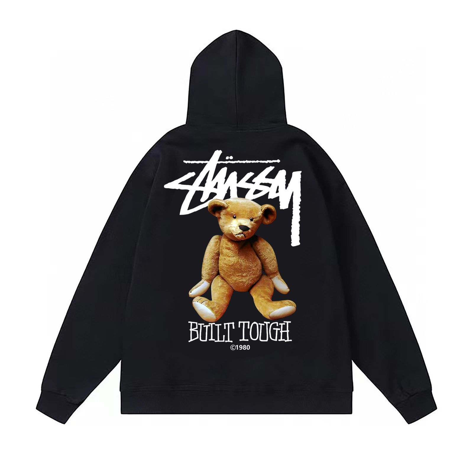 STUSSY SS23 ロゴ小熊フーディ 男女兼用 5色