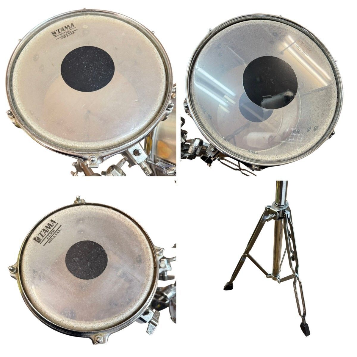 TAMA タマ ドラムセットタム 3個セット スタンド付き フロアタム 打楽器