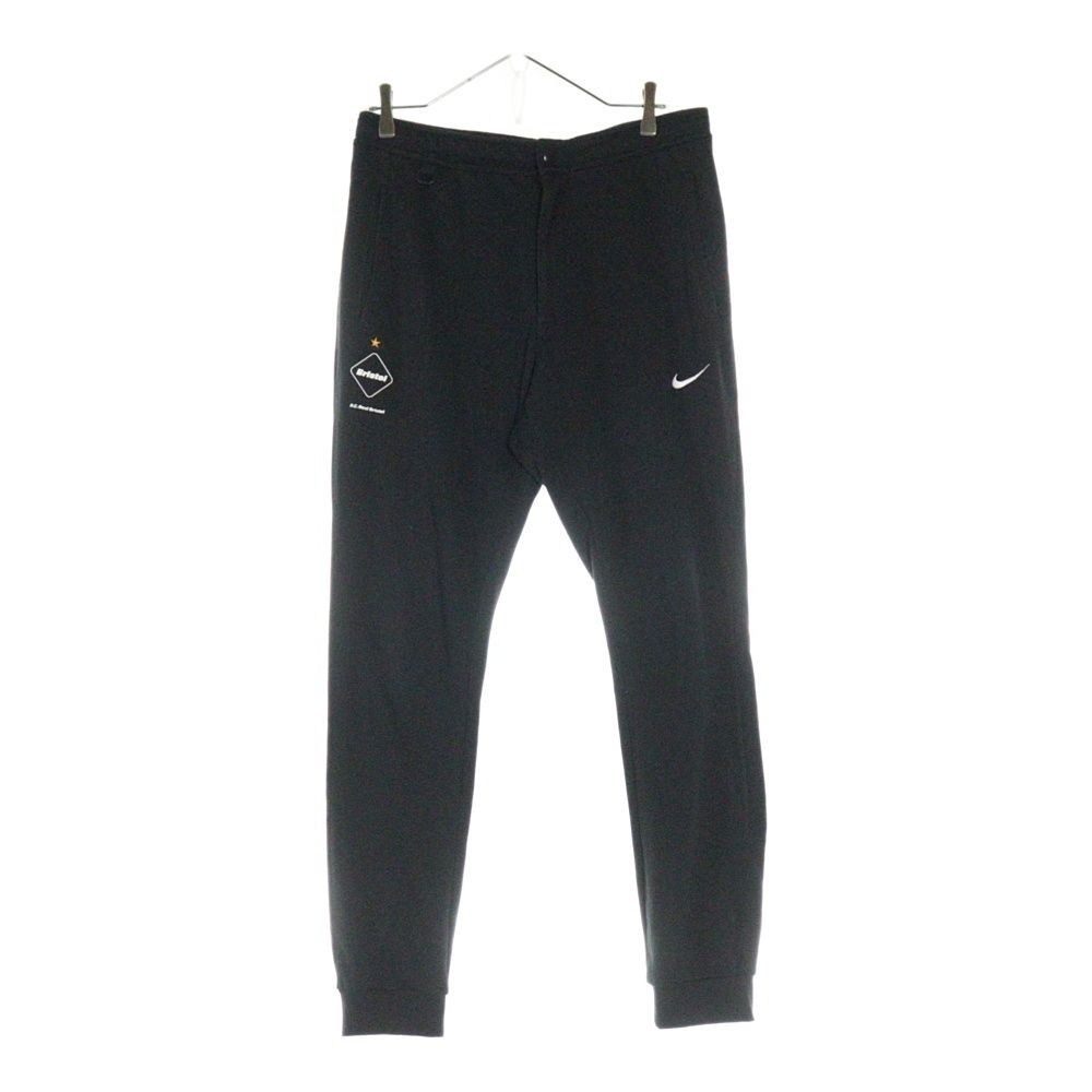 F.C.R.B.|F.C.Real Bristol|FCRB エフシーアールビー|エフシー ルブリストル 16SS ×NIKE KNIT FLEECE LONG PANTS ニットフリース ロゴ刺繍 ロングパンツ ブラック 823124-010