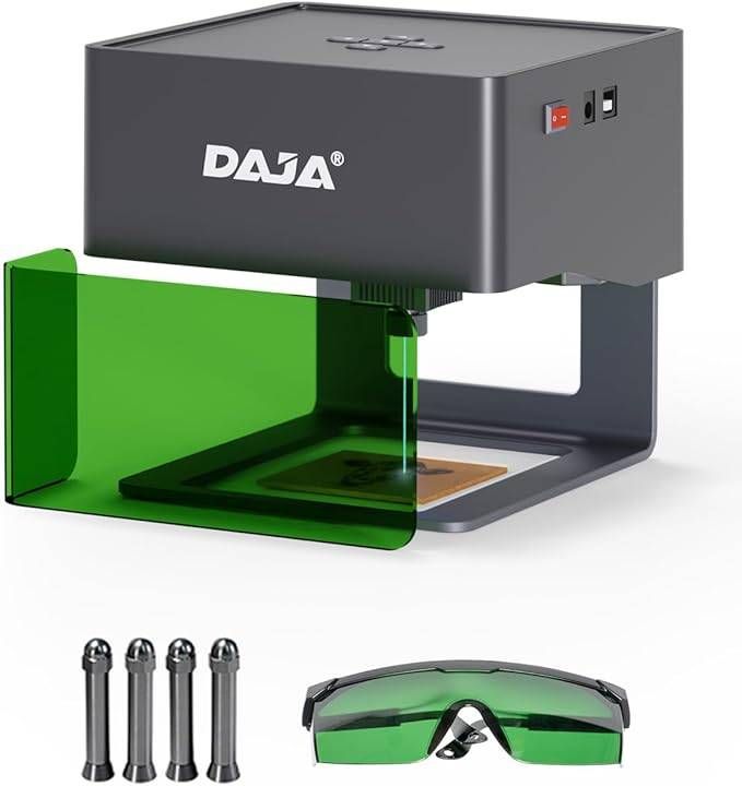 DAJA DJ6プロフェッショナルレーザー彫刻機ともっと高い列ポータブルレーザー彫刻機キット