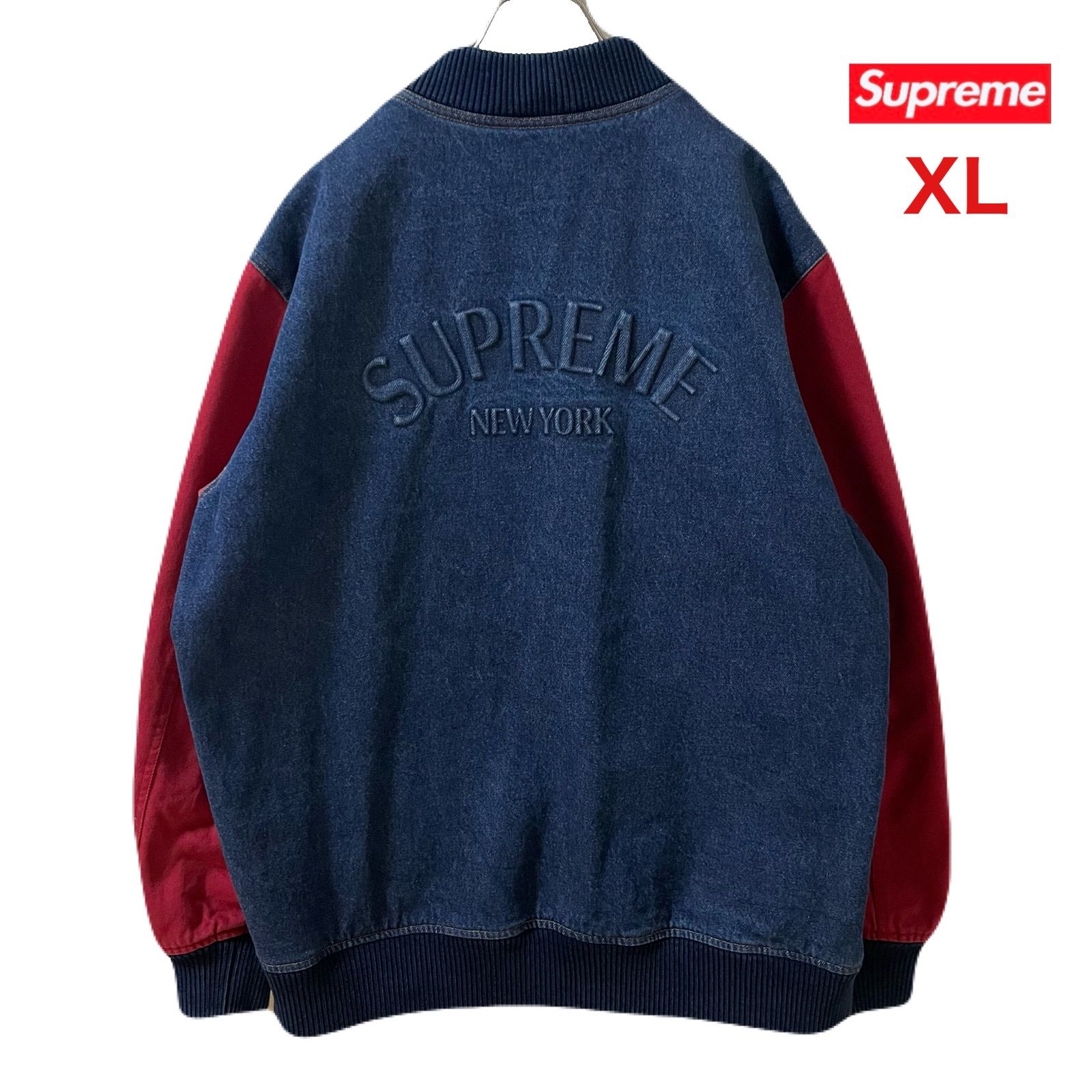 Supreme 14AW Denim Twill Varsity Jacket デニム ツイル バーシティジャケット