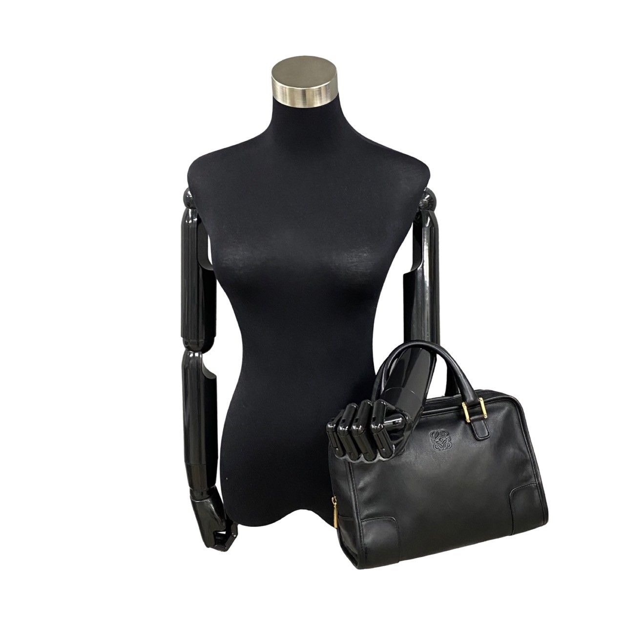 未使用保管品 保存袋付 希少品 LOEWE ロエベ アマソナ 28 アナグラム 