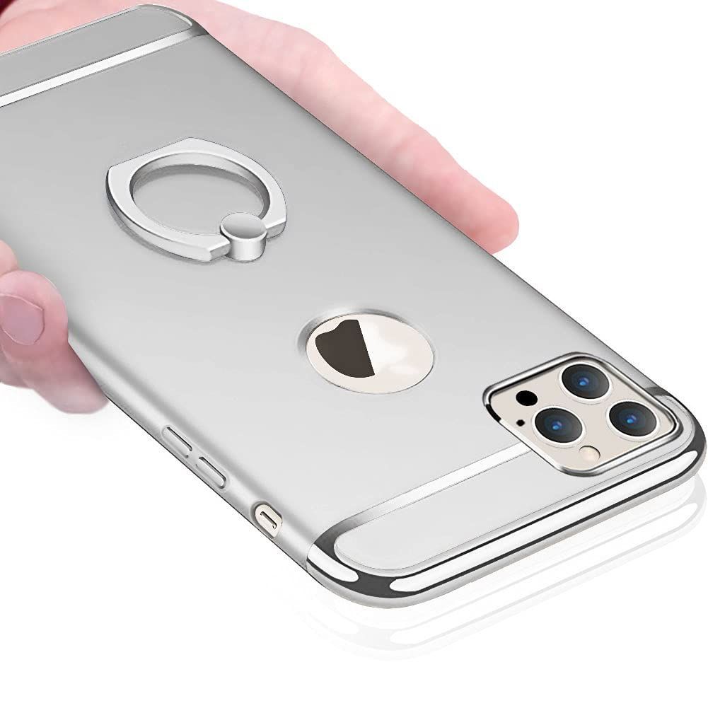 【人気商品】Pro ケース リング付き 衝撃防止 12 全面保護 耐衝撃 指紋防止 12 スタンド機能 3パーツ式 アイフォン12 pro ケース/iPhone ケース 落下防止 薄型 iPhone 耐久 スクラッチ防止 着脱しやす KUJQOC 擦り傷防止