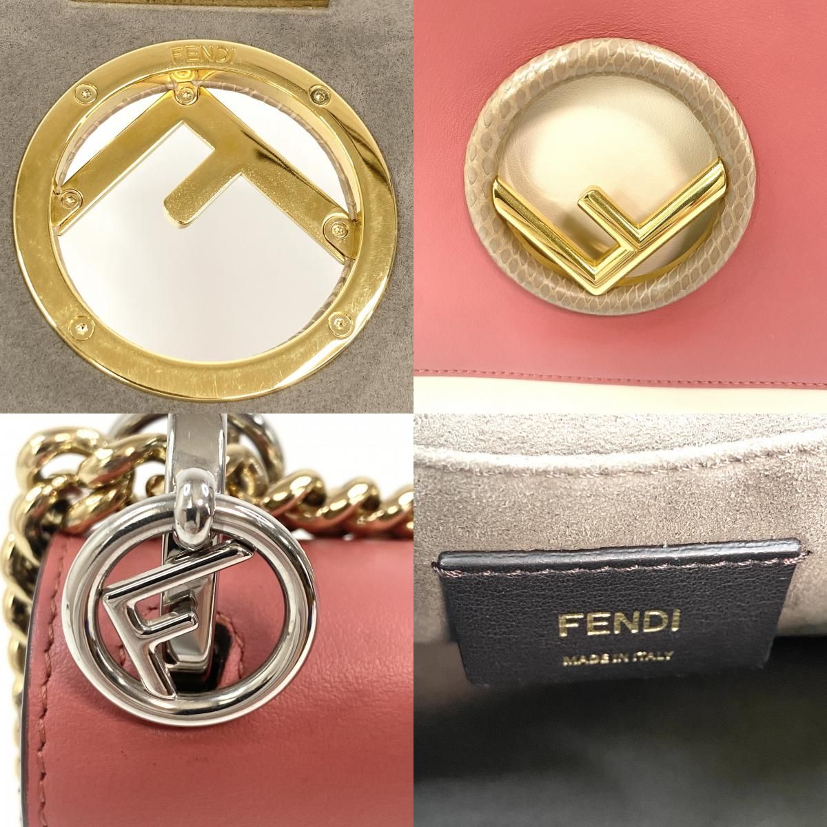 美品 フェンディ FENDI レディース キャナイエフ パイソン チェーンショルダーバッグ 斜めがけ  クロスボディ|mercariメルカリ官方指定廠商|Bibian比比昂代買代購