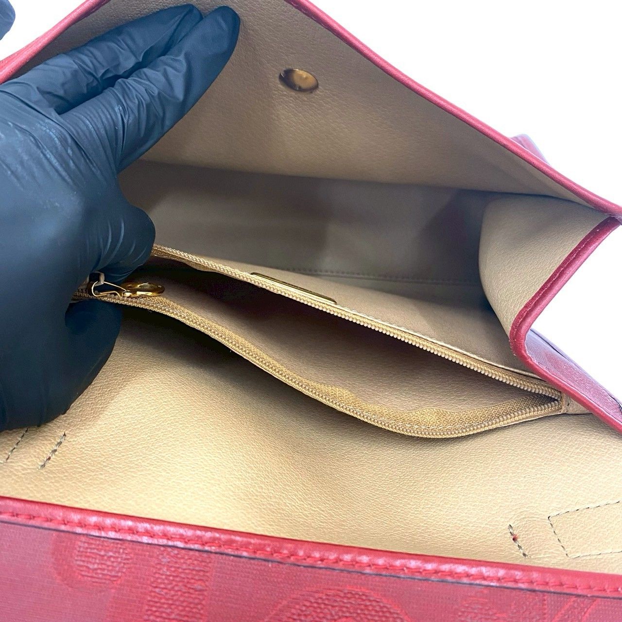 極 美品 Christian Dior クリスチャンディオール ロゴ 金具 トロッター