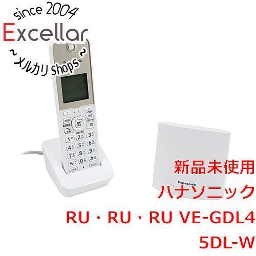 bn:2] Panasonic コードレス電話機(子機1台付き) RU・RU・RU VE-GDL45DL-W ホワイト - メルカリ