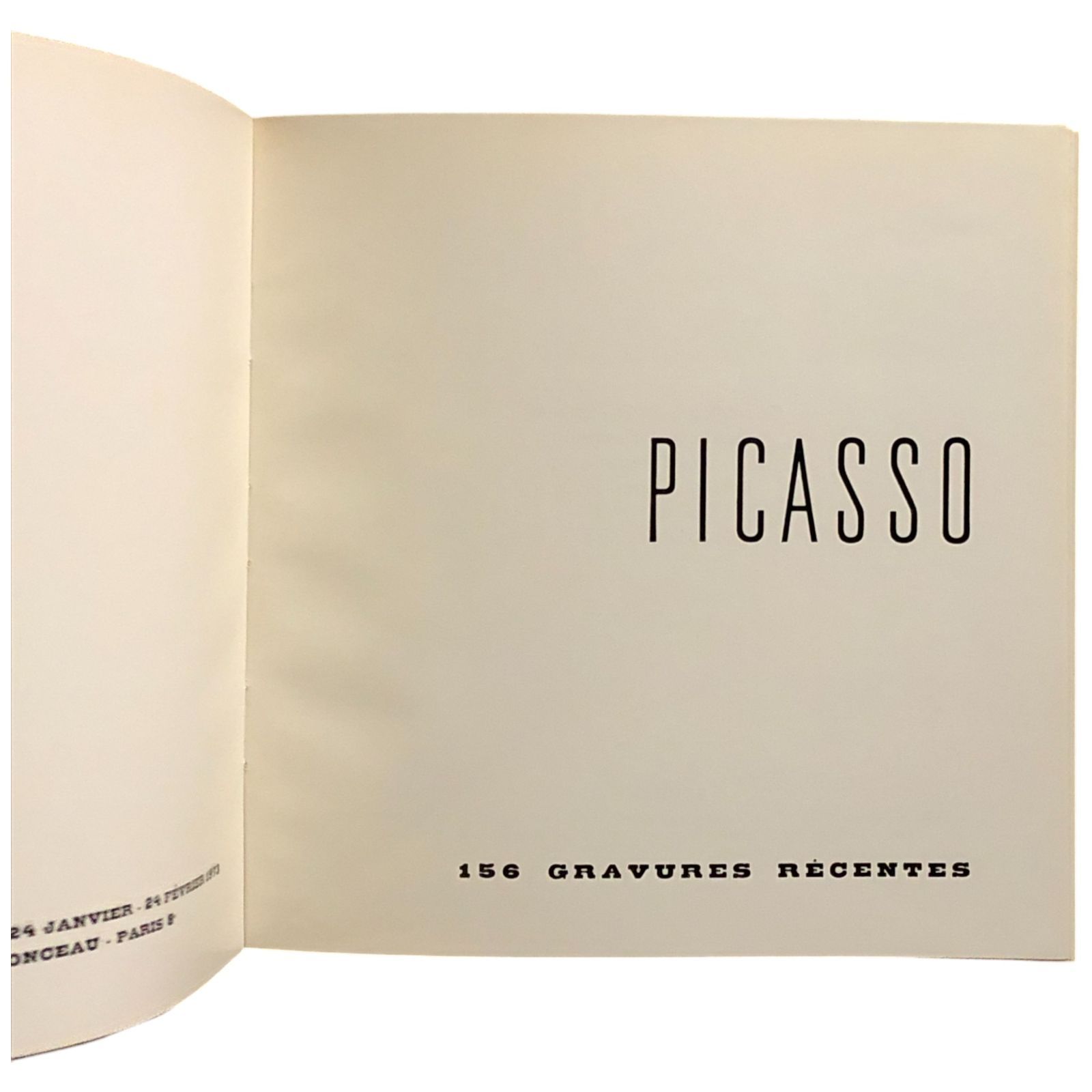 PICASSO 156 GRAVURES R?CENTES（ピカソ 近作版画156点） nan