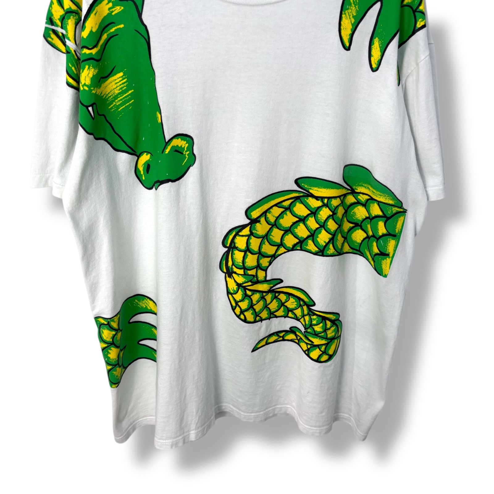 Rare】 90s JERZEES Dragon Print T-Shirt 【XXL】 90年代 ジャージー 